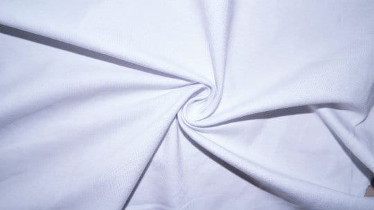 White #2 200GSM Cotton Spandex Jersey Knit Stretch Exercise Fitness Apparel Fabric Photography 58"-60" Wide By The Yard