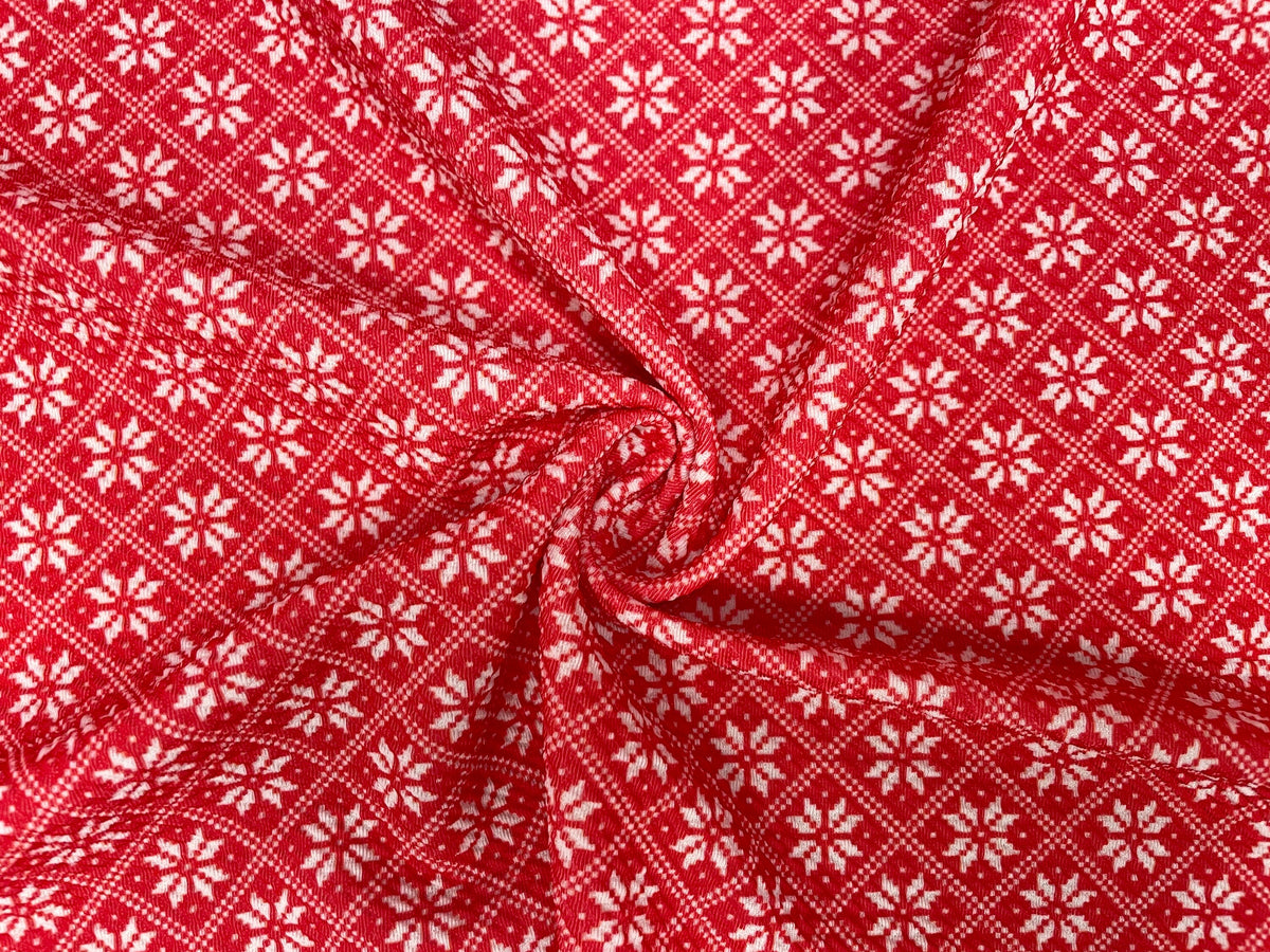 Ugly Christmas Sweater Bullet Print #452 Ribbed Scuba Techno Double Knit 2-Way Stretch Poly Spandex Apparel Craft Fabric 58"-60" Wide BTY