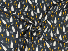 Load image into Gallery viewer, Champagne Confetti Bullet Print #479 Ribbed Scuba Techno Double Knit 2-Way Stretch Poly Spandex Apparel Craft Fabric 58"-60" Wide BTY