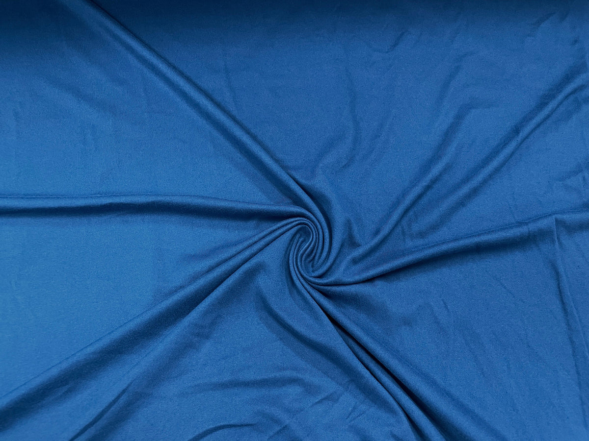 Teal #80 Double Brushed Polyester Spandex Apparel Stretch Fabric 190 GSM 58"-60" Wide By The Yard