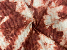Load image into Gallery viewer, Tie-Dye Brushed Waffle Knit Print #33 Reds Whites Poly Rayon Spandex 200 GSM Medium Weight 58"-60" Wide By The Yard
