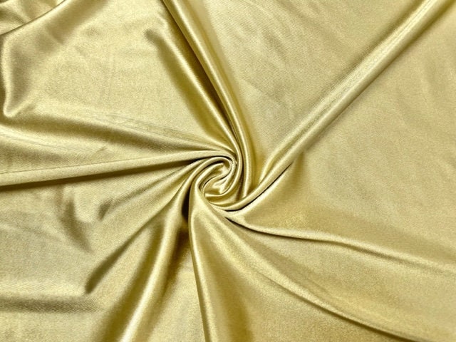 Kiwi Satin Stretch Knit #24 240 GSM Shiny 2-Way Stretch Fabric Polyester Spandex Casino Apparel Craft Fabric 58"-60" Wide By The Yard