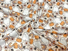 Load image into Gallery viewer, Brittany Frost Designs Ghost Rainbow DBP Print #857 Double Brushed Polyester Spandex Apparel Stretch Fabric 190 GSM 58"-60" Wide By The Yard