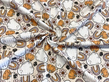 Load image into Gallery viewer, Brittany Frost Designs Ghost DBP 4x2 Rib Knit Print #196 Double Brushed Poly Spandex Stretch 190GSM Apparel Fabric 58"-60" Wide By The Yard