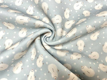 Load image into Gallery viewer, Brittany Frost Designs Cute Snowmen Scuba Techno Print #100 Knit Stretch Fabric Poly Spandex Apparel Craft Fabric 58"-60" Wide By The Yard