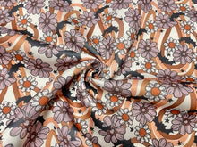 Load image into Gallery viewer, Brittany Frost Designs Boho Bat Super Scuba Print #117 Double Knit Stretch Fabric Poly Spandex Apparel Craft Fabric 58"-60" Wide By The Yard