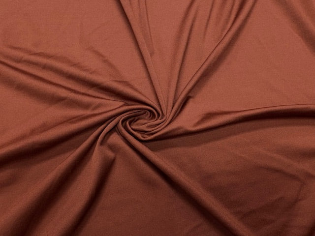 Chestnut #2 Yoga 210GSM Spandex Activewear 4 Way Stretch Polyester Spandex Solid Apparel Cosplay Craft Fabric 58"-60" Wide By The Yard