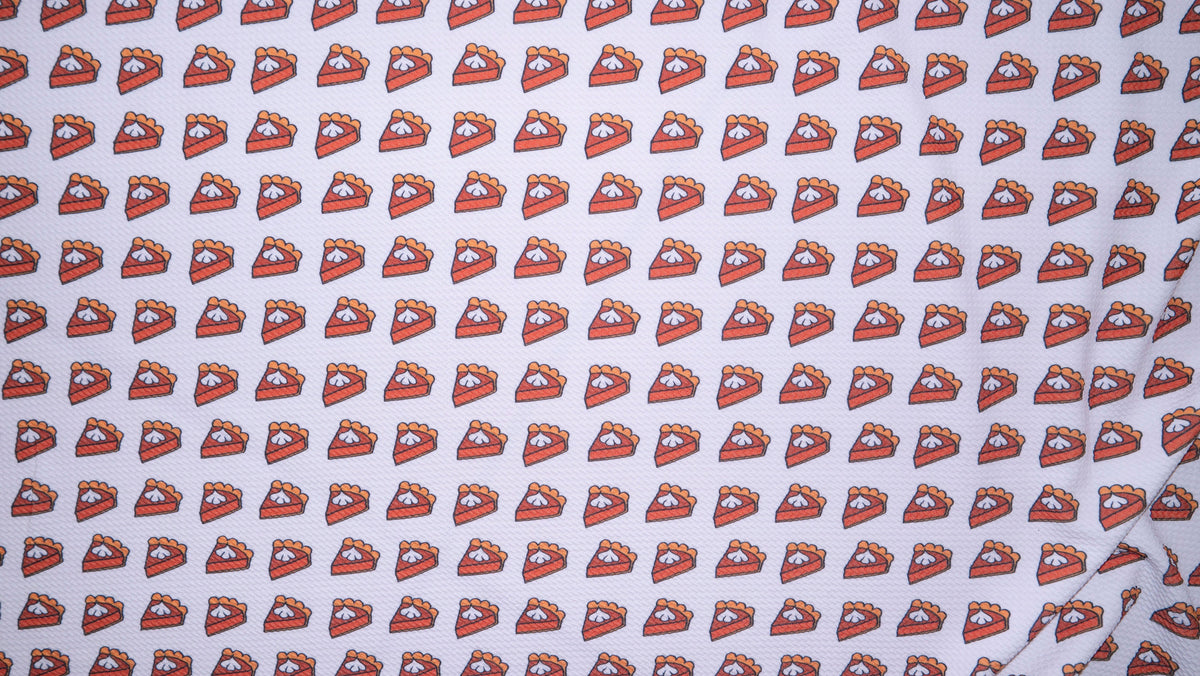 Pumpkin Pie Bullet Print #338 Ribbed Scuba Techno Double Knit 2-Way Stretch Poly Spandex Apparel Craft Fabric 58"-60" Wide BTY