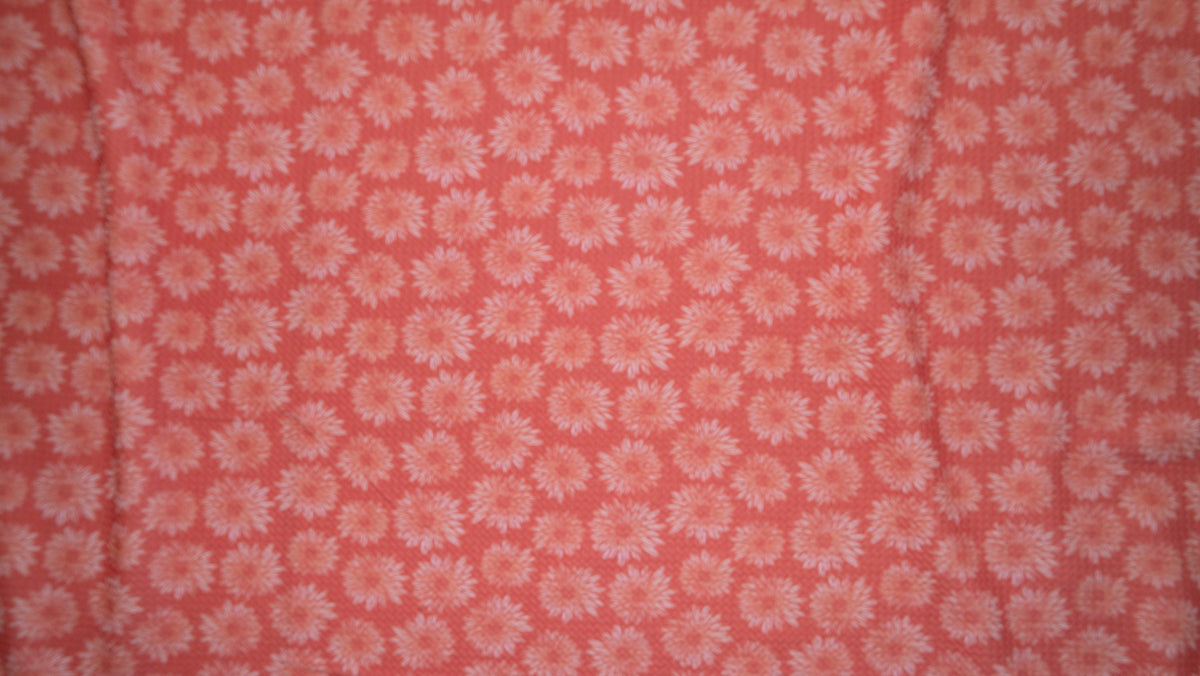 Fall Daisy Bullet Print #332 Ribbed Scuba Techno Double Knit 2-Way Stretch Poly Spandex Apparel Craft Fabric 58"-60" Wide BTY