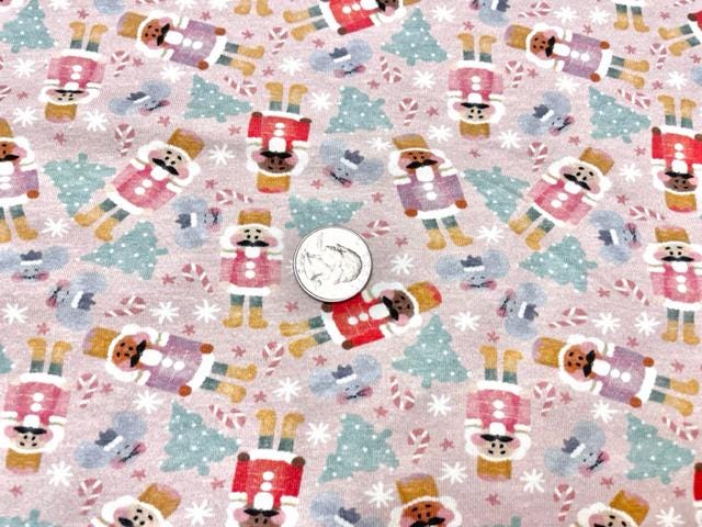 Brittany Frost Designs Nutcracker Cotton Spandex Print #117 230GSM Jersey Knit Stretch Exercise Apparel Fabric 58"-60" Wide By The Yard