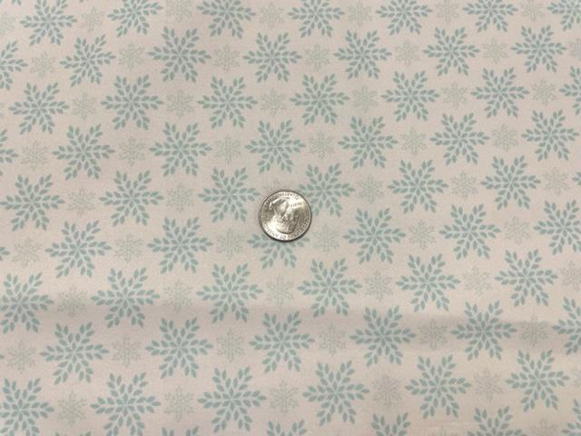 Brittany Frost Designs Snowflake Xmas Super Scuba Techno Print #198 Double Knit Stretch Fabric Poly Spandex Fabric 58"-60" Wide By The Yard