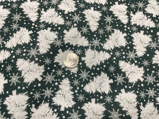Brittany Frost Designs Xmas Tree Super Scuba Techno Print #203 Double Knit Stretch Fabric Poly Spandex Fabric 58"-60" Wide By The Yard