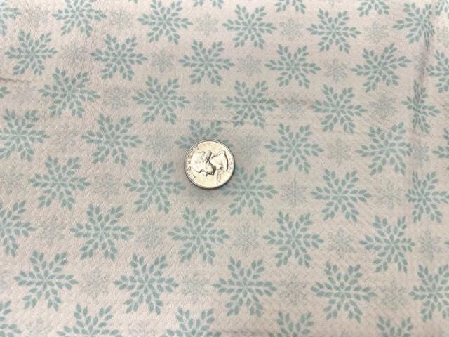 Brittany Frost Designs Snowflake Bullet Print #883 Ribbed Scuba Double Knit Stretch Poly Spandex Apparel Craft Fabric 58"-60" Wide BTY