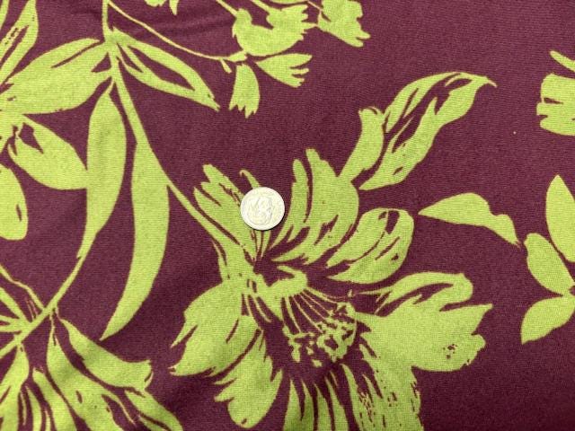 Floral Print DBP Print #977 Double Brushed Polyester Spandex Apparel Stretch Fabric 190 GSM 58"-60" Wide By The Yard