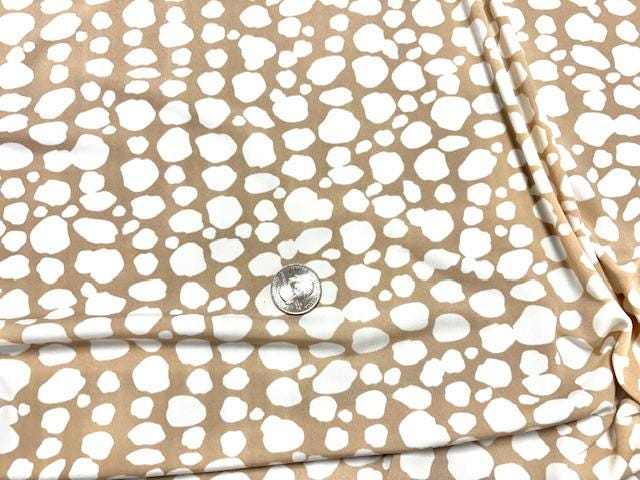 DTY Animal Spot Print #26 Polyester Spandex Apparel Stretch Fabric 190 GSM 58"-60" Wide By The Yard