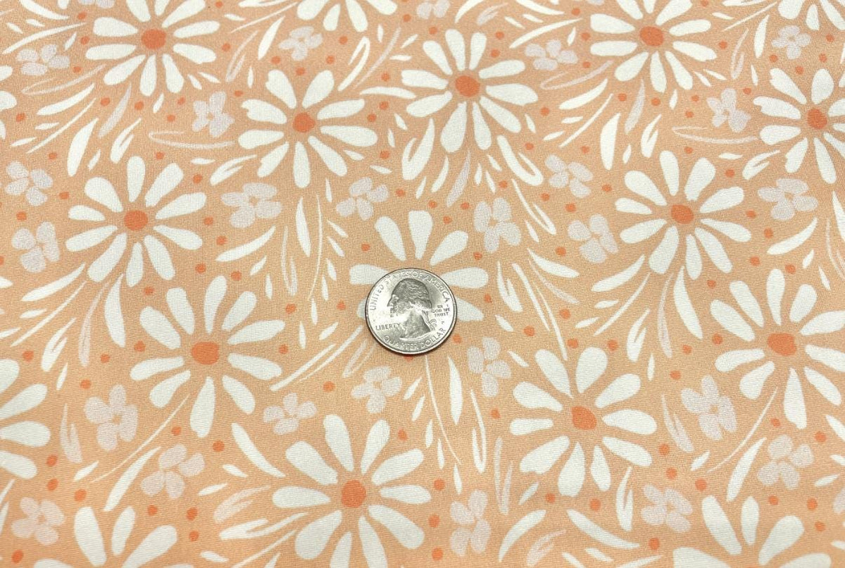 Swimwear Fabric Floral Activewear Print #435 Polyester Spandex Stretch By The Yard