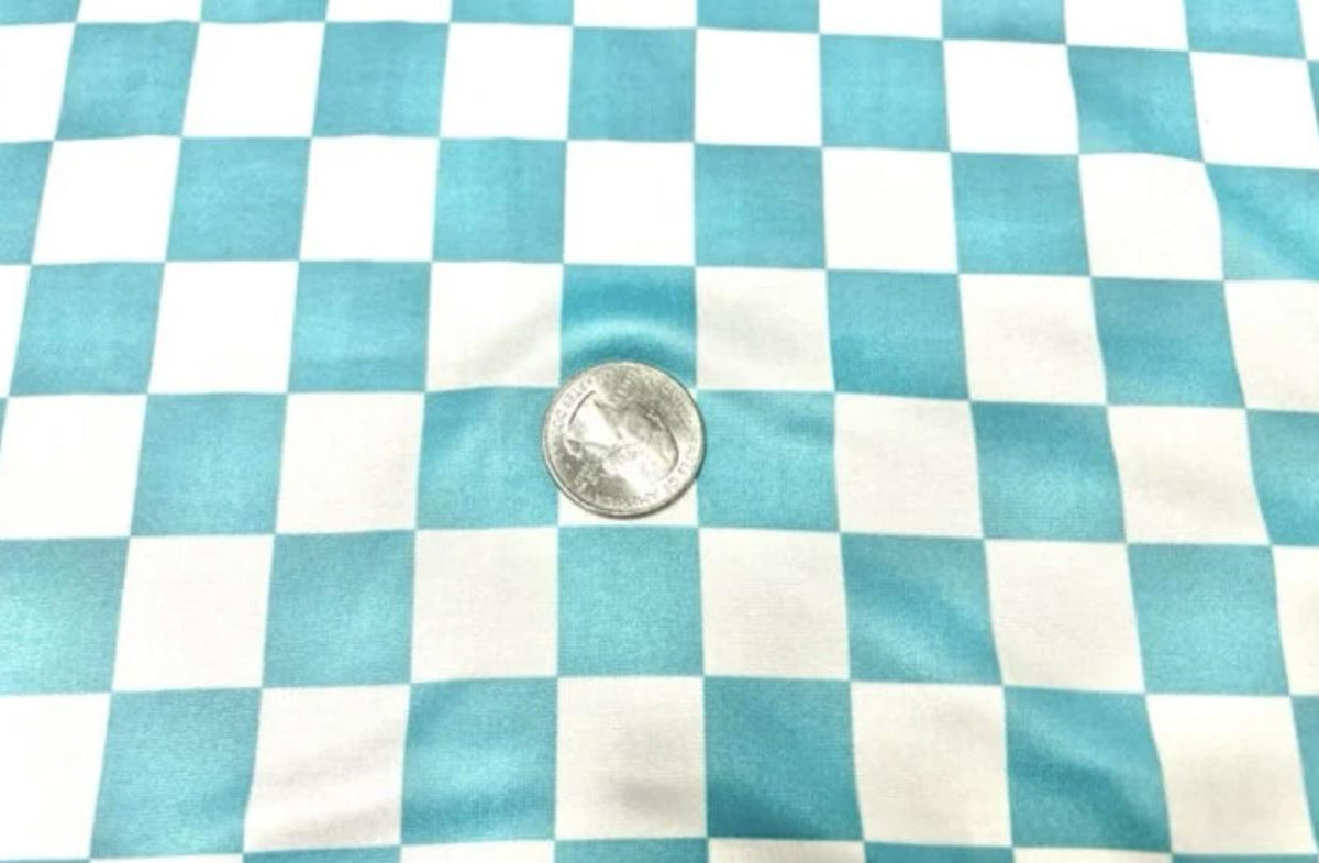 Swimwear Fabric Checkerboard Activewear Print #876 Polyester Spandex Stretch By The Yard