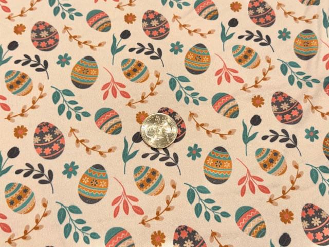Swimwear Fabric Easter Egg Activewear Print #1004 Polyester Spandex Stretch By The Yard