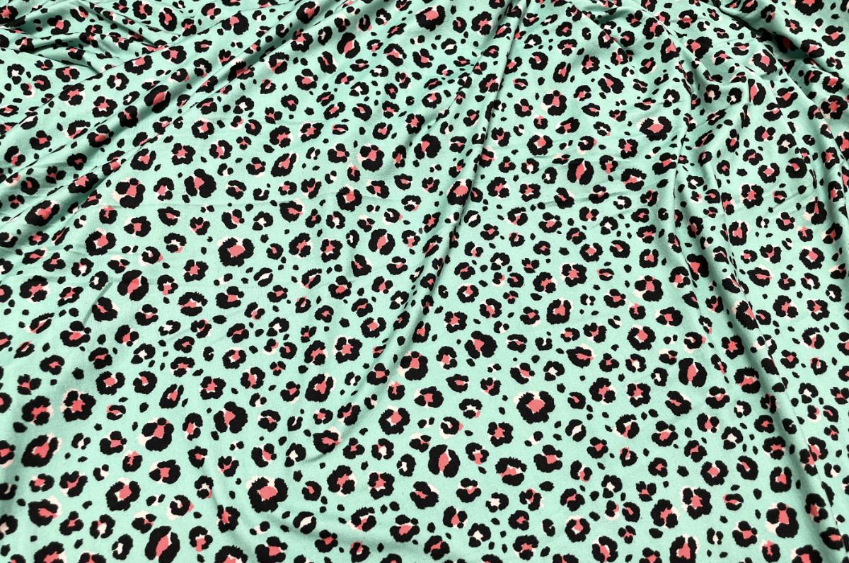 Swimwear Fabric Leopard Spot Activewear Print #437 Polyester Spandex Stretch By The Yard