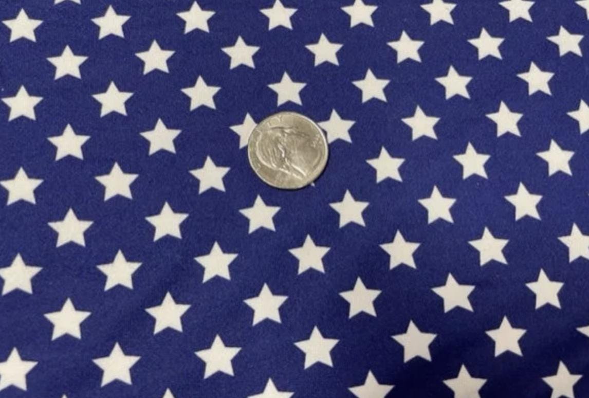Swimwear Fabric Activewear Stars Print #726 Polyester Spandex Stretch By The Yard