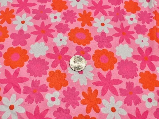 Swimwear Fabric Activewear Floral Print #1011 Polyester Spandex Stretch By The Yard