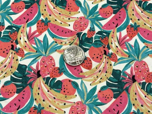 Swimwear Fabric Fruit Activewear Print #1051 Polyester Spandex Stretch By The Yard