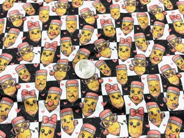 Swimwear Fabric Checkerboard Pencil Activewear Print #1065 Polyester Spandex Stretch By The Yard