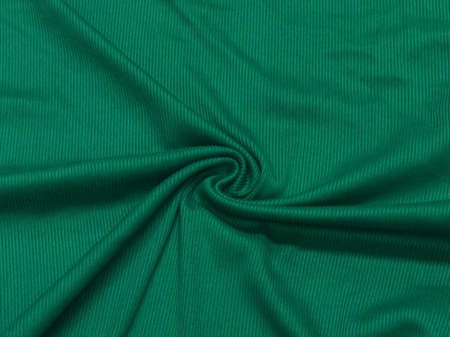 2x1 Rib Knit Emerald #5 Double Brushed Polyester Spandex Stretch 190GSM Apparel Fabric 58"-60" Wide By The Yard