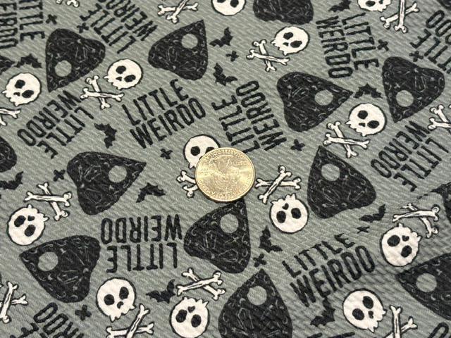 Brittany Frost Designs Little Weirdo Bullet Print #2030 Ribbed Scuba Double Knit Stretch Poly Spandex Apparel Craft Fabric 58"-60" Wide BTY