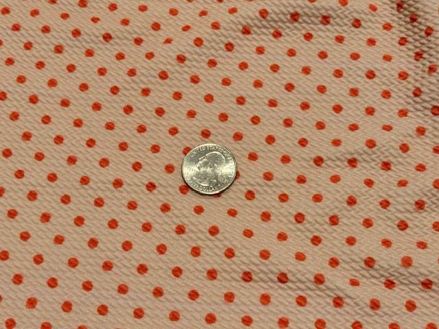Polka Dot Bullet Print #2010 Ribbed Scuba Techno Double Knit 2-Way Stretch Poly Spandex Apparel Craft Fabric 58"-60" Wide BTY