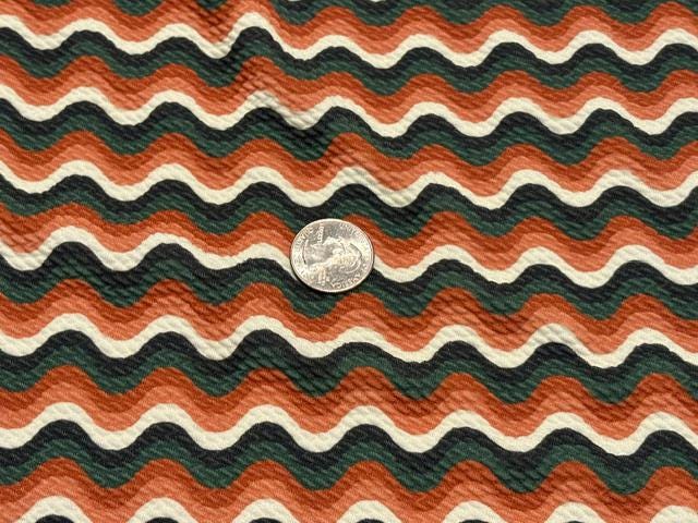Geometric Bullet Print #2017 Ribbed Scuba Techno Double Knit 2-Way Stretch Poly Spandex Apparel Craft Fabric 58"-60" Wide BTY