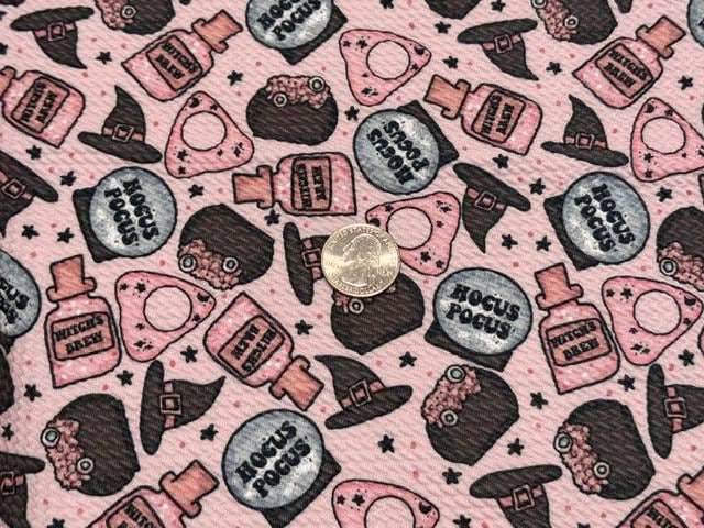 Brittany Frost Designs Hocus Pocus Bullet Print #2031 Ribbed Scuba Double Knit Stretch Poly Spandex Apparel Craft Fabric 58"-60" Wide BTY