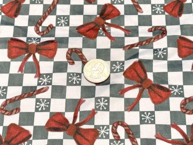 250 GSM DBP Brittany Frost Checkerboard Xmas Print #2051 Double Brushed Polyester Spandex Apparel Stretch Fabric 58"-60" Wide By The Yard