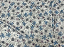 Load image into Gallery viewer, 4x2 Rib Knit Brittany Frost Designs Winter Florals DBP Print #433 Double Brush Poly Spandex Stretch 190GSM Fabric 58"-60" Wide By The Yard