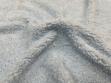Load image into Gallery viewer, Light Blue Sherpa Faux Fur #22 100% Polyester Medium Pile Super Soft Stretch Fabric Very Soft 58&quot;-60&quot; Wide By The Yard