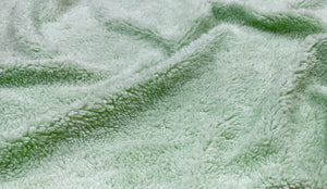 Mint Green Sherpa Faux Fur #27 100% Polyester Medium Pile Super Soft Stretch Fabric Very Soft 58"-60" Wide By The Yard