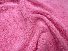 Load image into Gallery viewer, Pink Sherpa Faux Fur #33 100% Polyester Medium Pile Super Soft Stretch Fabric Very Soft 58&quot;-60&quot; Wide By The Yard