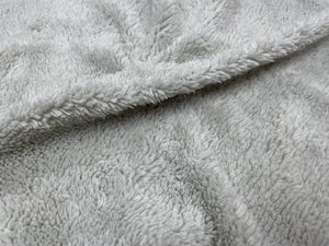 Glacier Gray Sherpa Faux Fur #34 100% Polyester Medium Pile Super Soft Stretch Fabric Very Soft 58"-60" Wide By The Yard