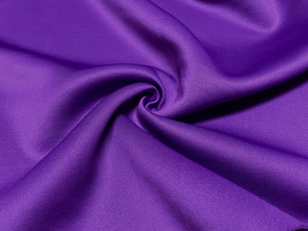 Purple #154 Super Techno Neoprene Double Knit 2-Way Stretch Fabric Poly Spandex Apparel Craft Fabric 58