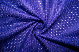 Purple #14 Athletic Sports Mesh Knit 100% Polyester Apparel Fabric Craft Costume Sports Jersey 58&quot;-60&quot; Wide By The Yard