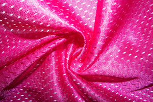 Fuchsia #13 Athletic Sports Mesh Knit 100% Polyester Apparel Fabric Craft Costume Sports Jersey 58&quot;-60&quot; Wide By The Yard