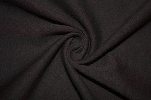 Black Ponte Di Roma Double Knit Polyester Rayon Spandex Stretch Medium Weight Apparel Craft Fabric 58"-60" Wide By The Yard