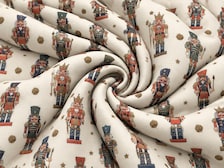 Nutcracker Super Scuba Techno Print #2070 Double Knit Stretch Fabric Poly Spandex Fabric 58"-60" Wide By The Yard