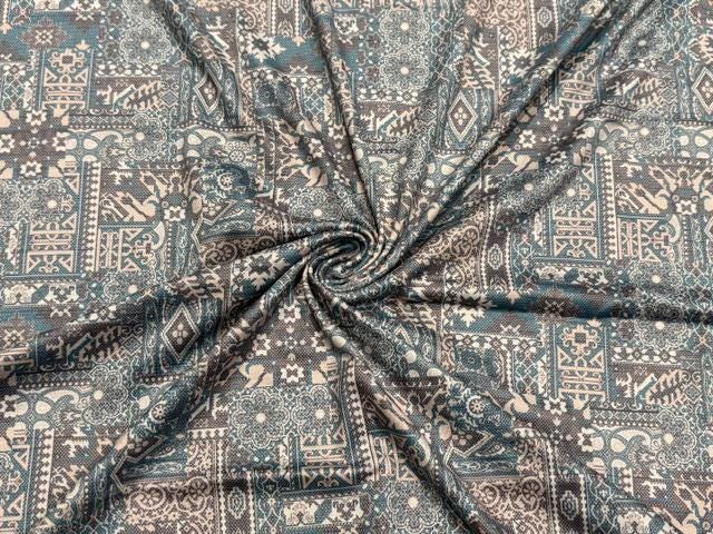 Patchwork DBP Print #2095 Double Brushed Polyester Spandex Apparel Stretch Fabric 190 GSM 58"-60" Wide By The Yard