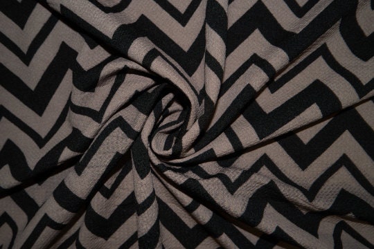 Ethnic Bullet Print #16 Ribbed Scuba Techno Double Knit 2-Way Stretch Polyester Spandex Apparel Craft Fabric 58"-60" Wide BTY