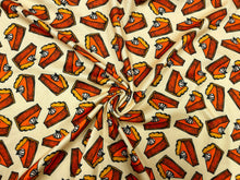 Load image into Gallery viewer, Pumpkin Pie DBP Print #301 Double Brushed Polyester Spandex Apparel Stretch Fabric 190 GSM 58&quot;-60&quot; Wide By The Yard