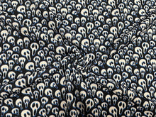 Load image into Gallery viewer, Spooky Scream Mask Bullet Print #410 Ribbed Scuba Techno Double Knit 2-Way Stretch Poly Spandex Apparel Craft Fabric 58&quot;-60&quot; Wide BTY