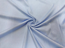 Load image into Gallery viewer, Light Blue DBP 4X2 Rib Knit #26 Double Brushed Polyester Spandex Stretch 190GSM Apparel Fabric 58&quot;-60&quot; Wide By The Yard