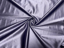 Load image into Gallery viewer, Slate Gray Satin Stretch Knit #17 240 GSM Shiny 2-Way Stretch Fabric Polyester Spandex Casino Apparel Craft Fabric 58&quot;-60&quot; Wide By Yard