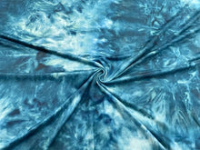 Load image into Gallery viewer, DBP Tie-Dye Print #570 Hunter Double Brushed Polyester Spandex Apparel Stretch Fabric 190 GSM 58&quot;-60&quot; Wide By The Yard